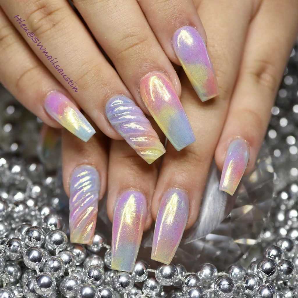 10 Impressive Coffin Nails - Ballerina nail designs - Gazzed