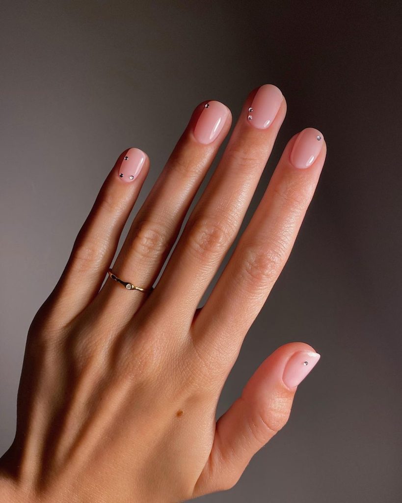 gemstone nails minimal gemstone nails minimal