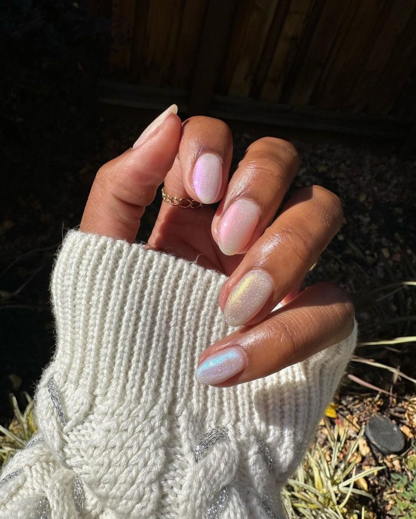 Sheer Iridescent Pearls
