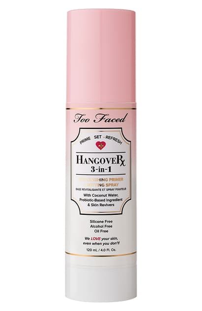 Too Faced’s Hangover 3-in-1 Replenishing Primer & Setting Spray Mini at Sephora Too Faced’s Hangover 3-in-1 Replenishing Primer & Setting Spray Mini at Sephora