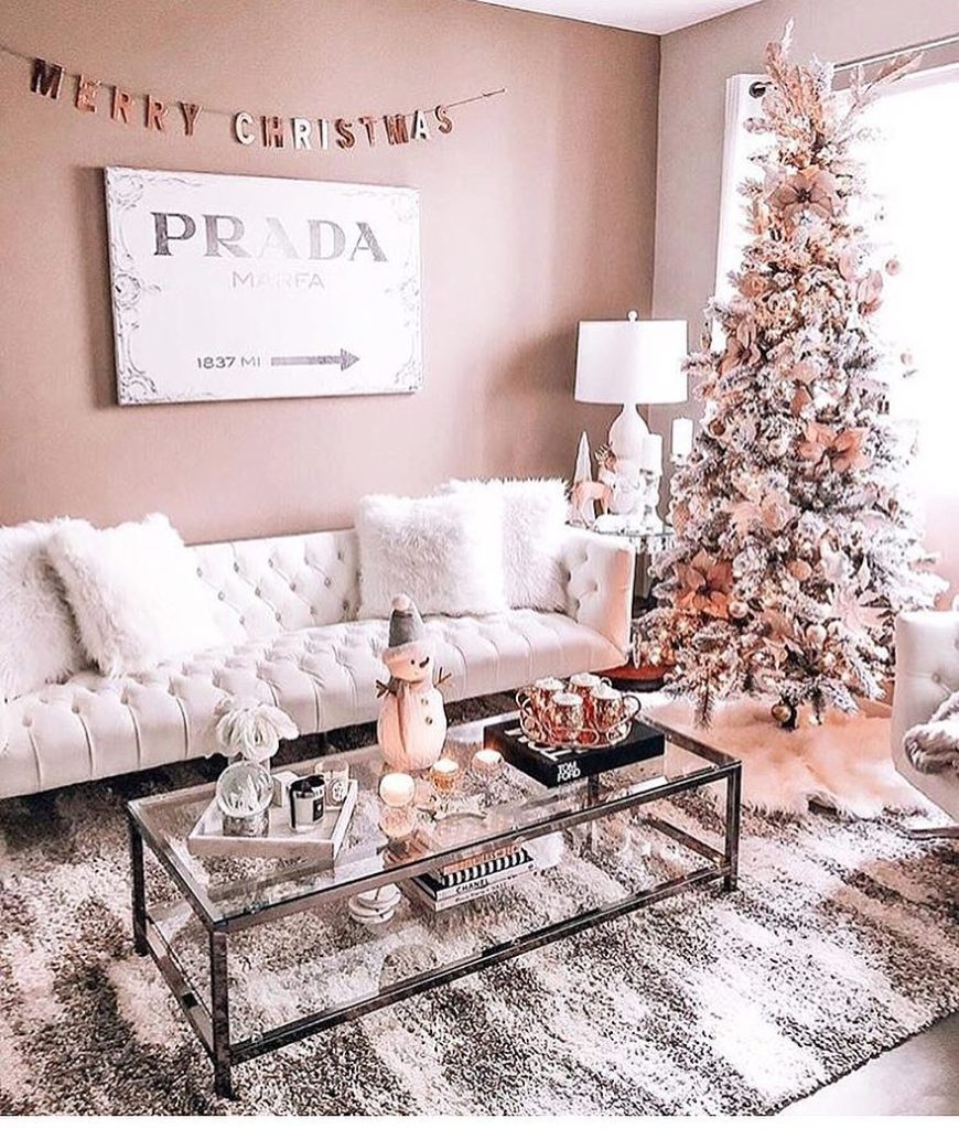 Pink copper tree decorations @bubbleroom Pink copper tree decorations @bubbleroom