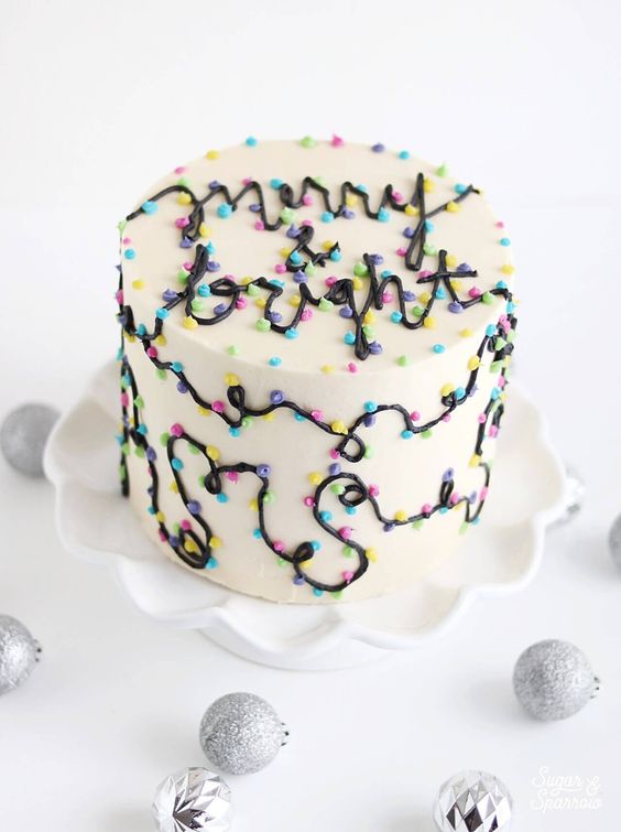 colourful christmas cakes colourful christmas cakes