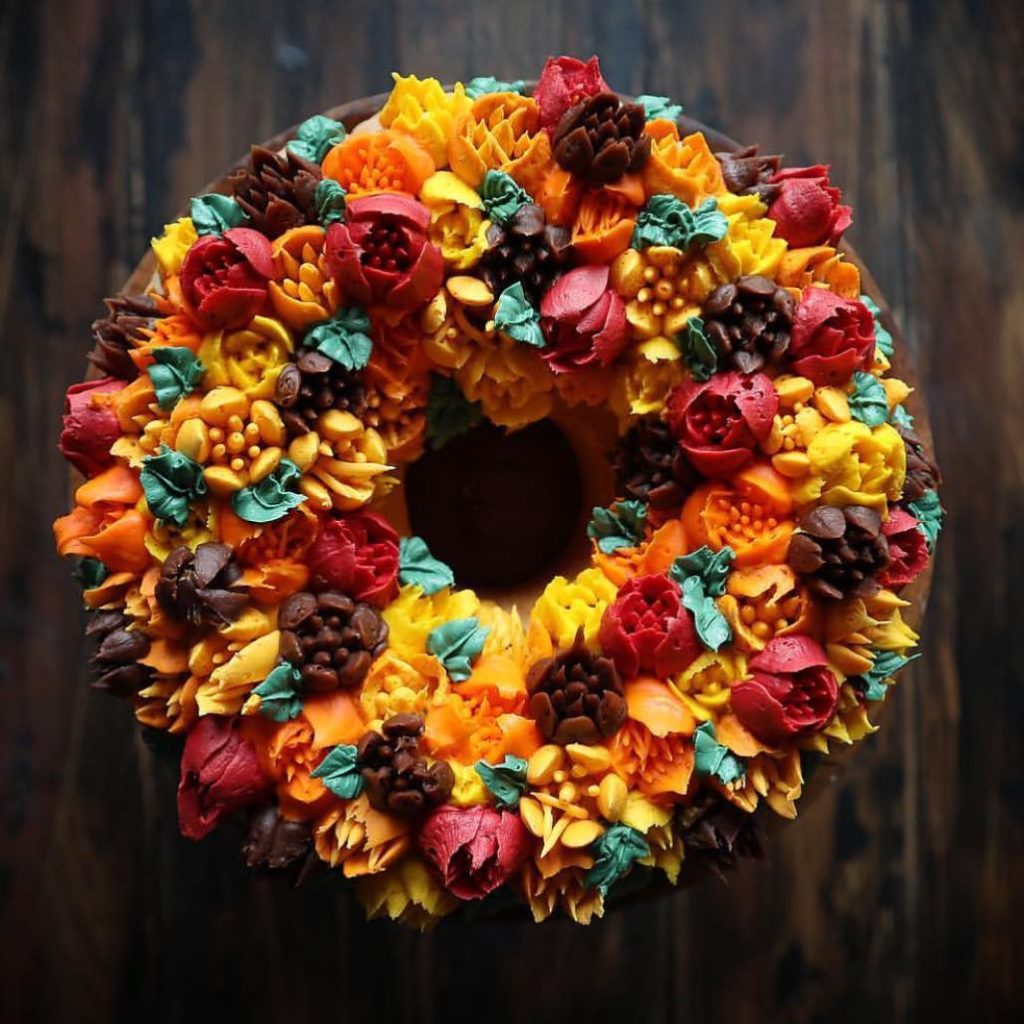 Fall themed cake @iambaker Fall themed cake @iambaker