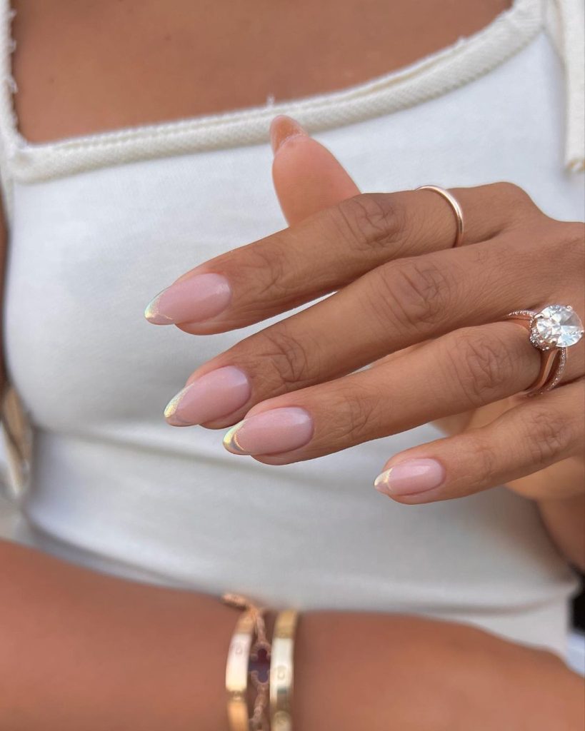 Glazed Tips Nails Glazed Tips Nails