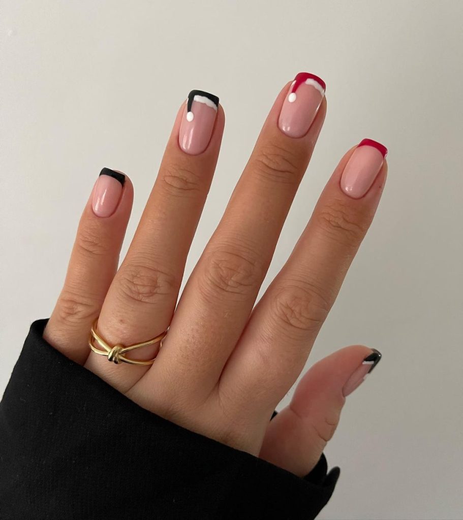 Simple Christmas Hat Nails Simple Christmas Hat Nails