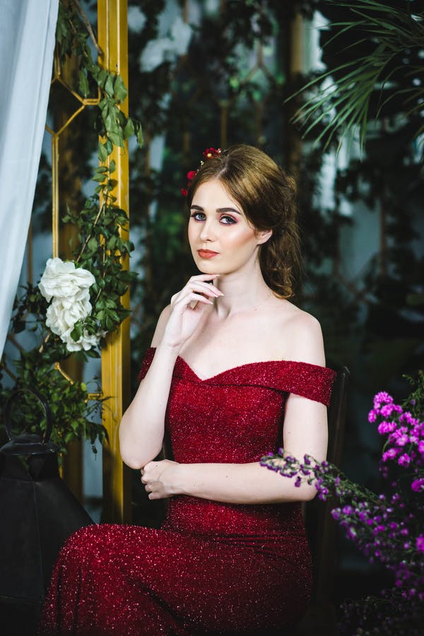 Vintage Glam Look Red Dress Vintage Glam Look Red Dress