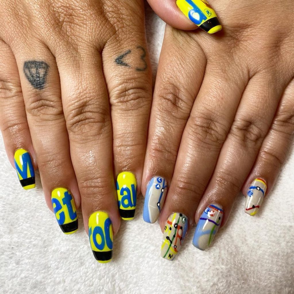 Cool girl coffin nails Cool girl coffin nails
