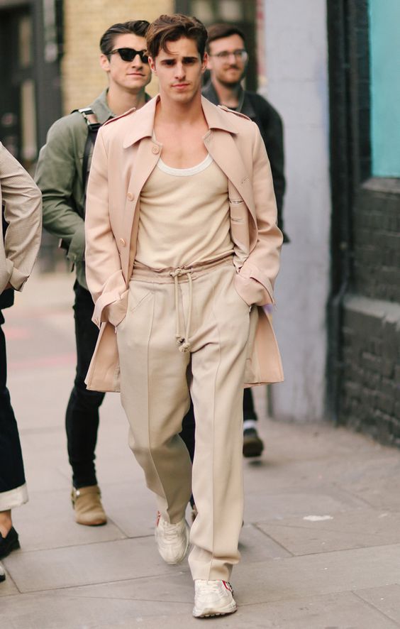 Beige smart casual for men Beige smart casual for men