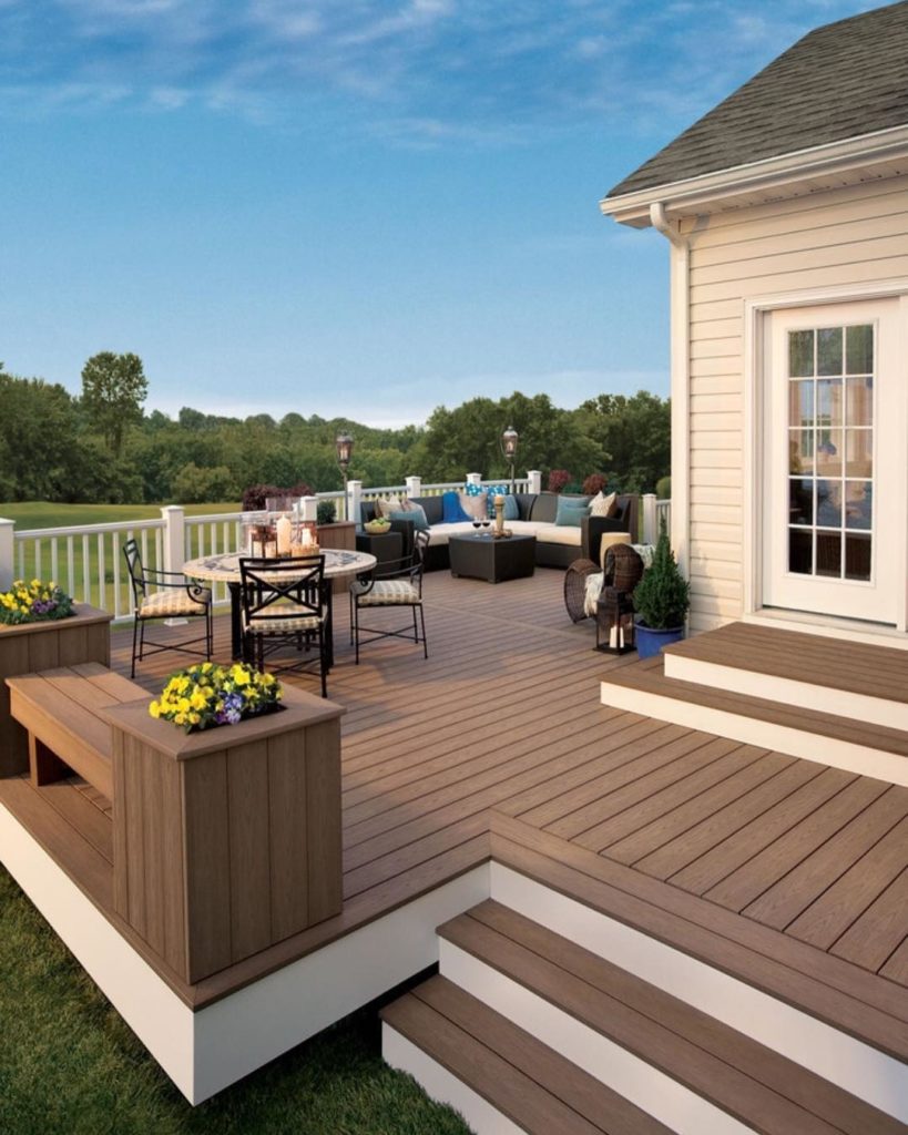 Outdoor Decking seating area Outdoor Decking seating area