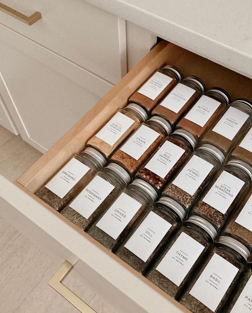 spice drawer spice drawer