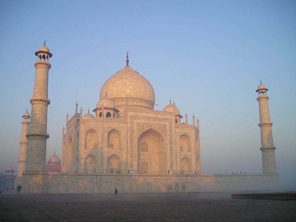 Taj Mahal at Sunrise in Delhi India Taj Mahal at Sunrise in Delhi India