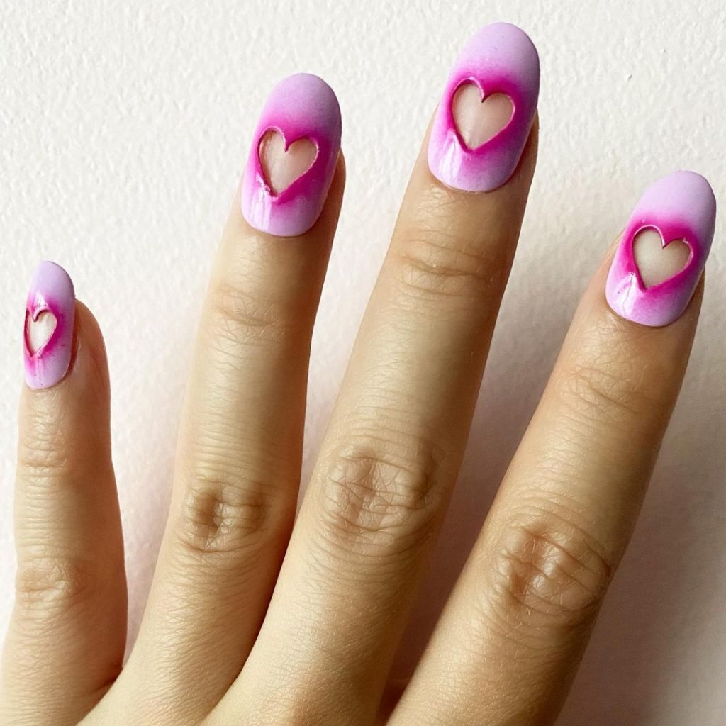 date night ombre nails