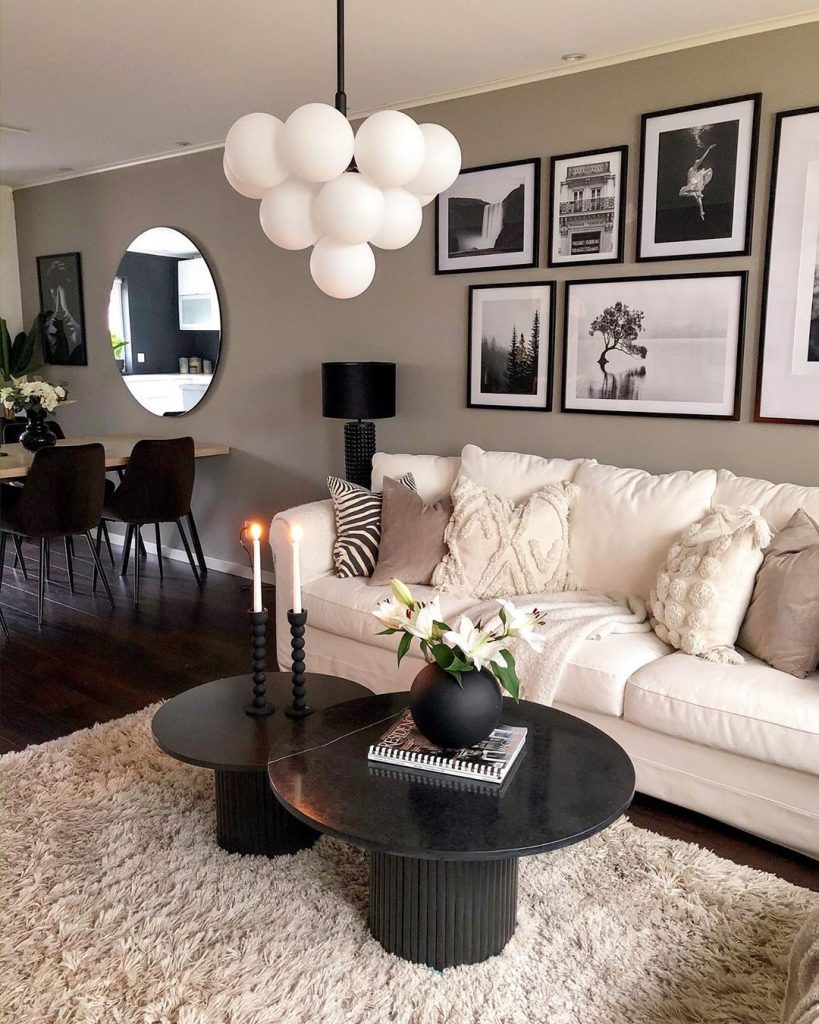 Black and White Living Room Black and White Living Room