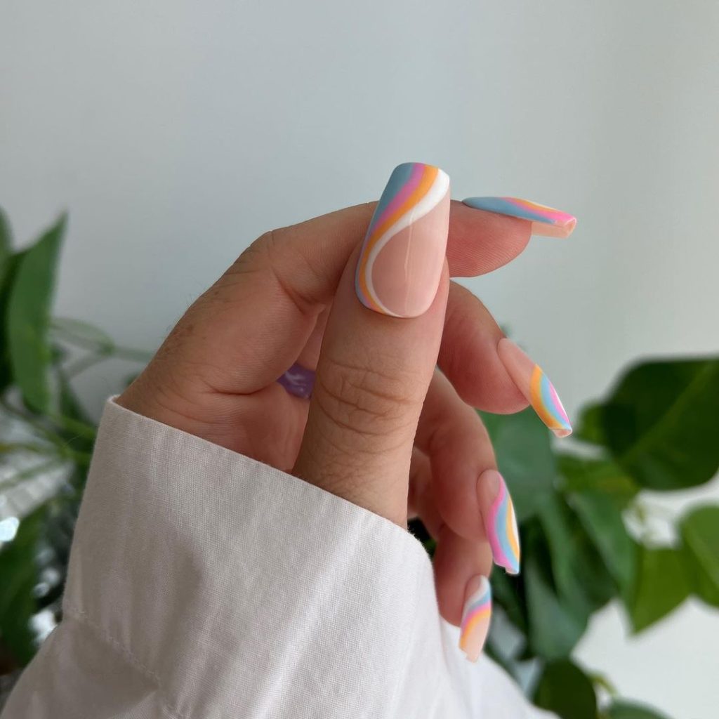 Fun coffin nail designs Fun coffin nail designs