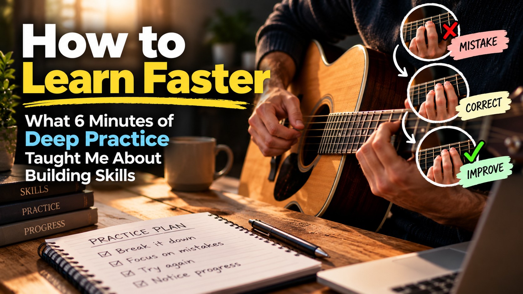 How to Learn Faster: What 6 Minutes of Deep Practice Taught Me About Building Skills How to Learn Faster: What 6 Minutes of Deep Practice Taught Me About Building Skills