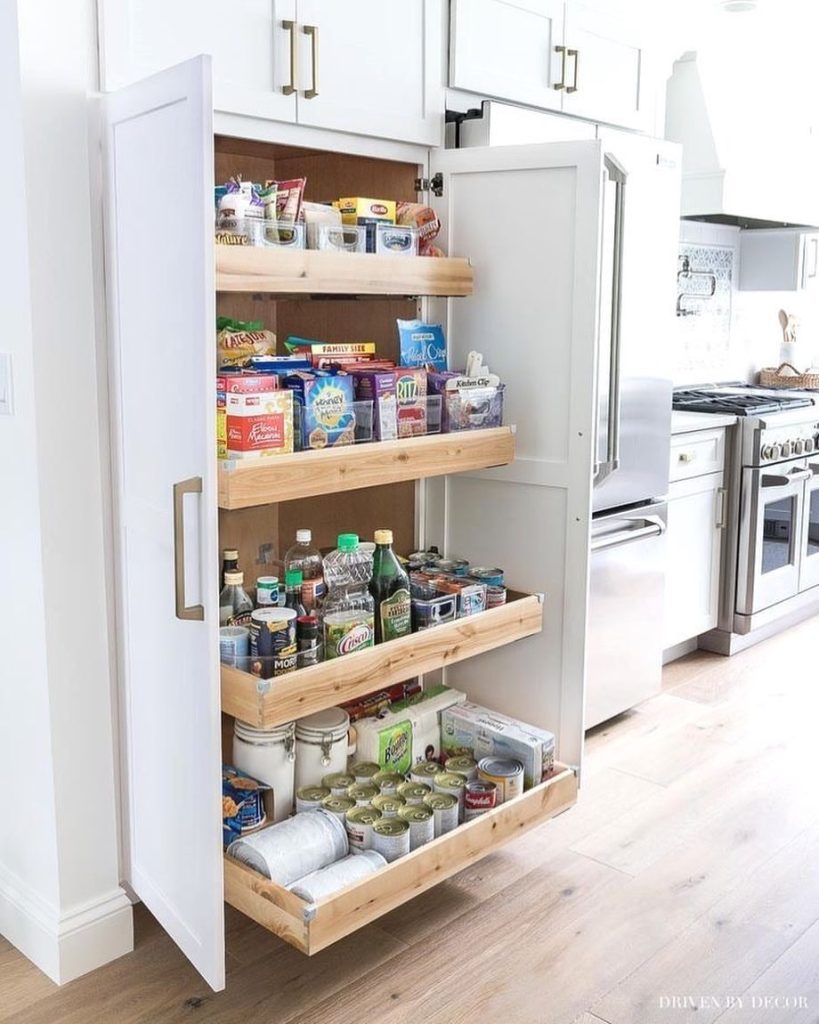 Pullout pantry organization ideas