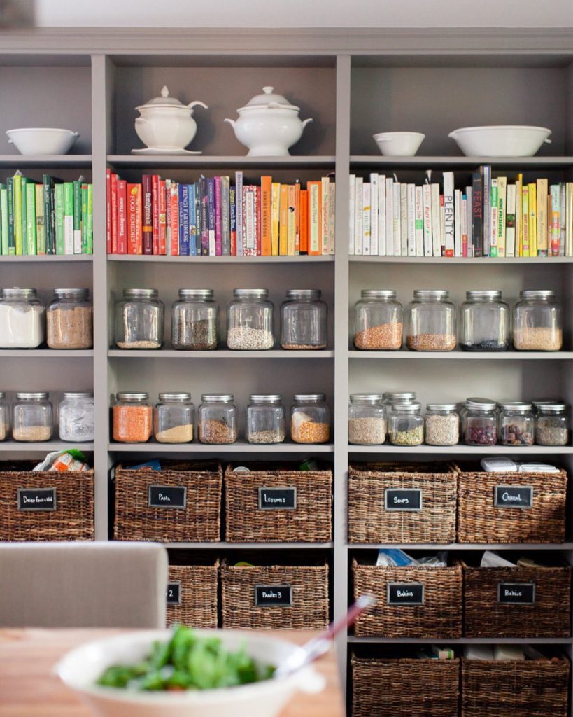 wooden baskets for kitchen