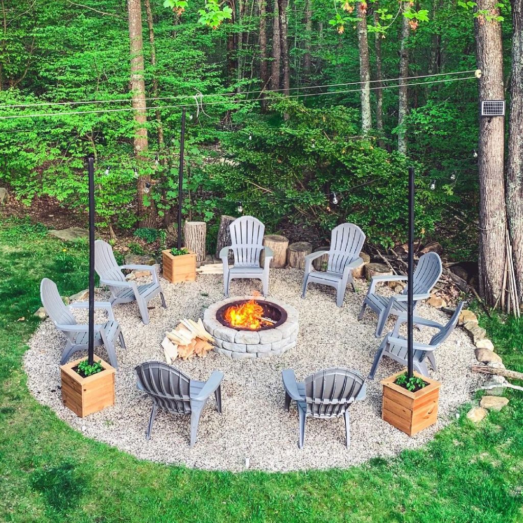 Outdoor Fire pit Setup