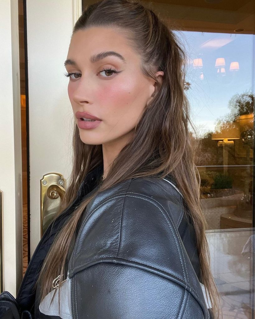 Hailey Bieber Dark Ash Blonde hair