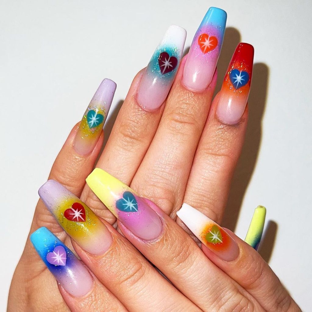 colourful nails
