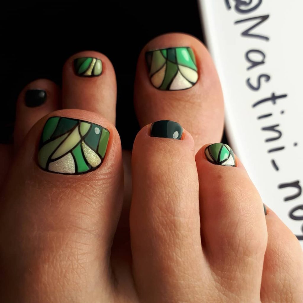Green nail designs for Summer