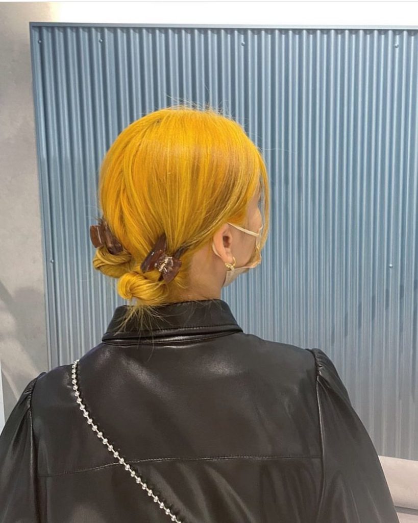 Yellow Blonde Hairstyle