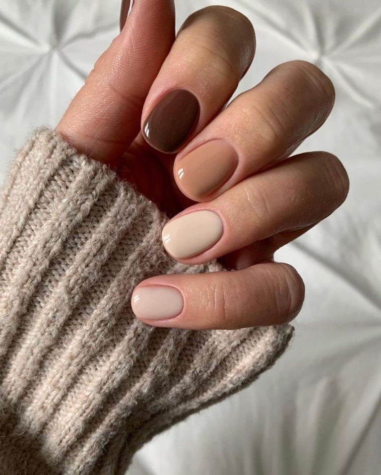 Wedding Shades of Brown Nails