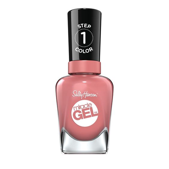 Sally Hansen Miracle Gel Nail Color, Mauve-Olous, 0.5 oz, At Home Gel Nail Polish, Gel Nail Polish, No UV Lamp Needed, Long Lasting, Chip Resistant
