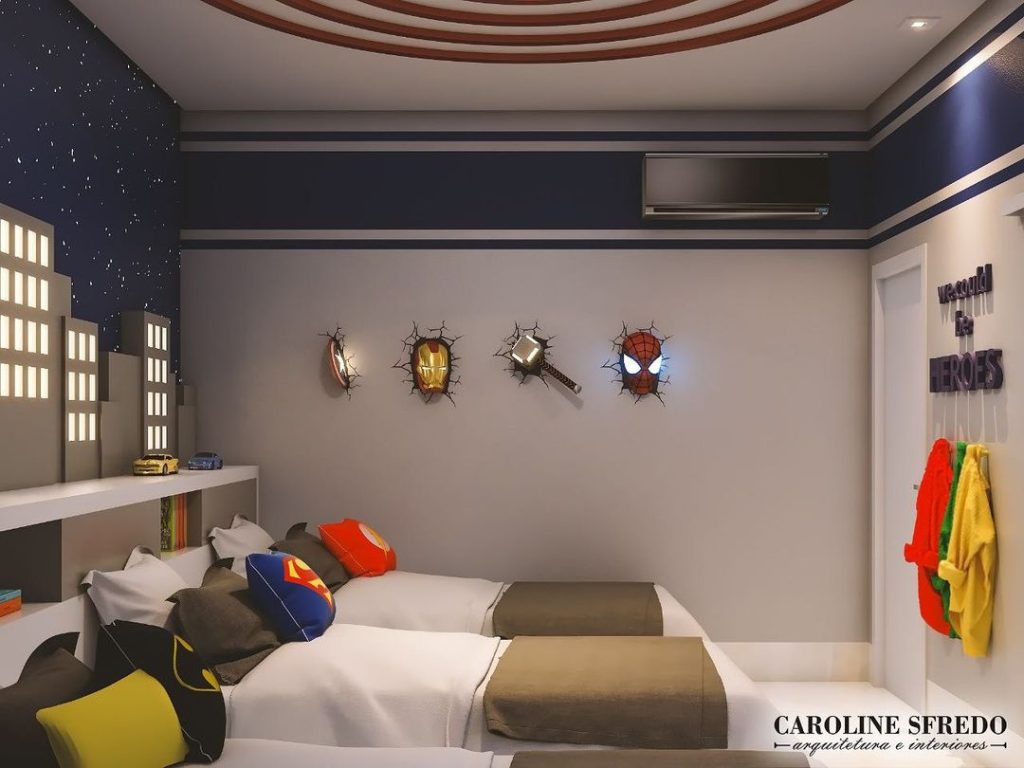 Marvel Super Heroes Bedroom for Boys