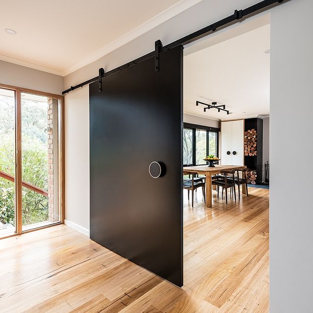 Large Black Barn Door