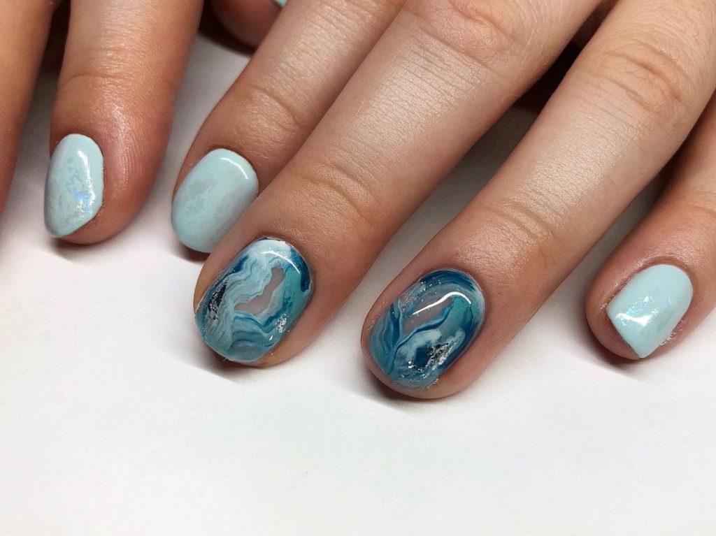 marble nail designs