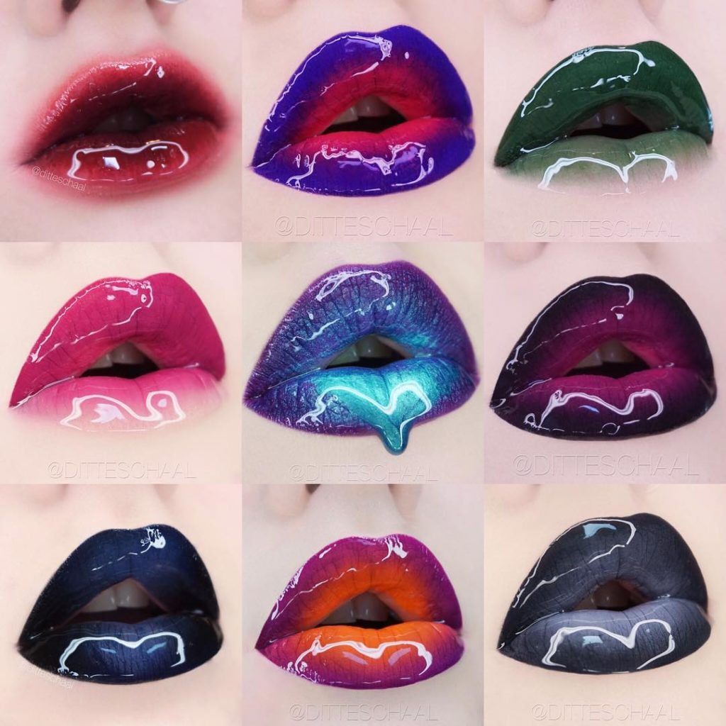 @ditteschaal Glossy ombre lipsticks