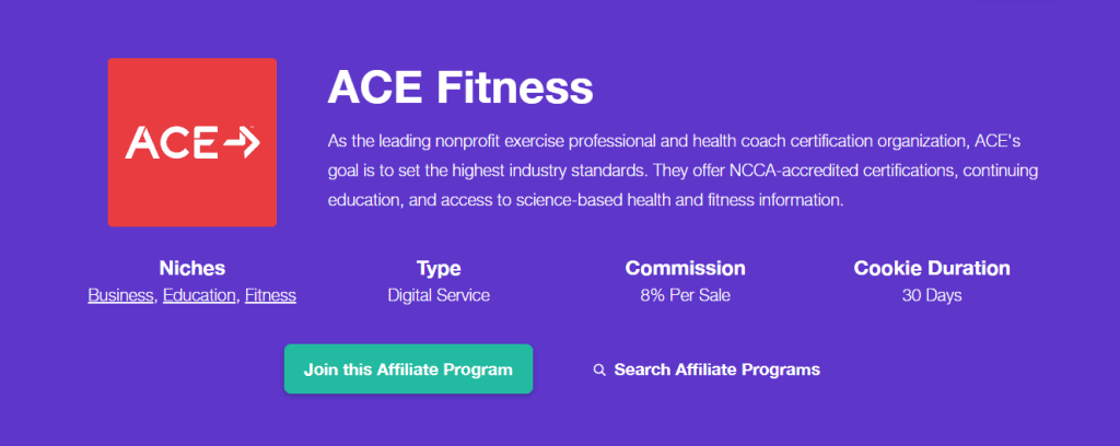 fitness affiliate programs