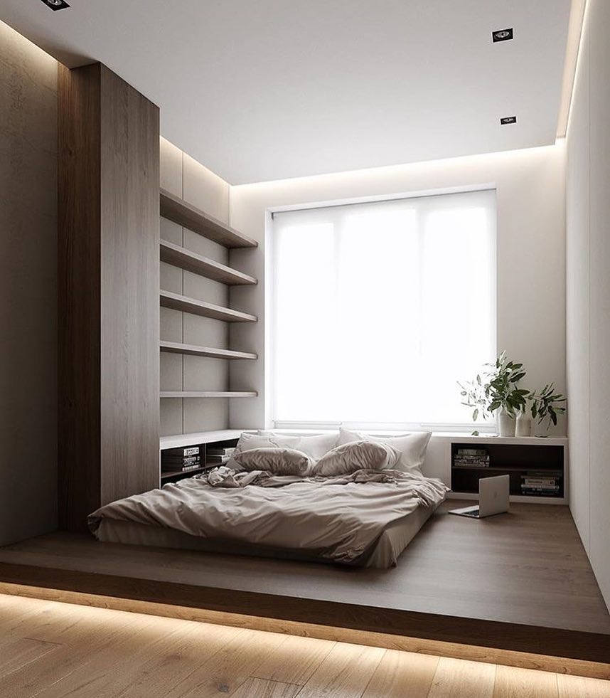 Airy bedroom design