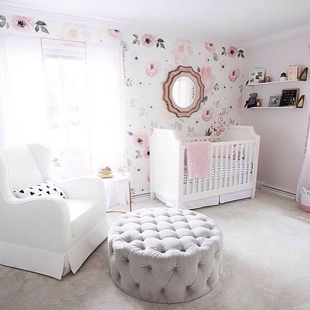 Baby girl nursery @ashleymoyerinteriordesign