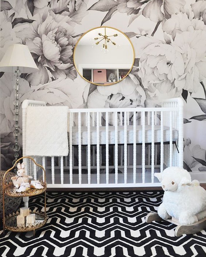 Black and white nursery @petittresor