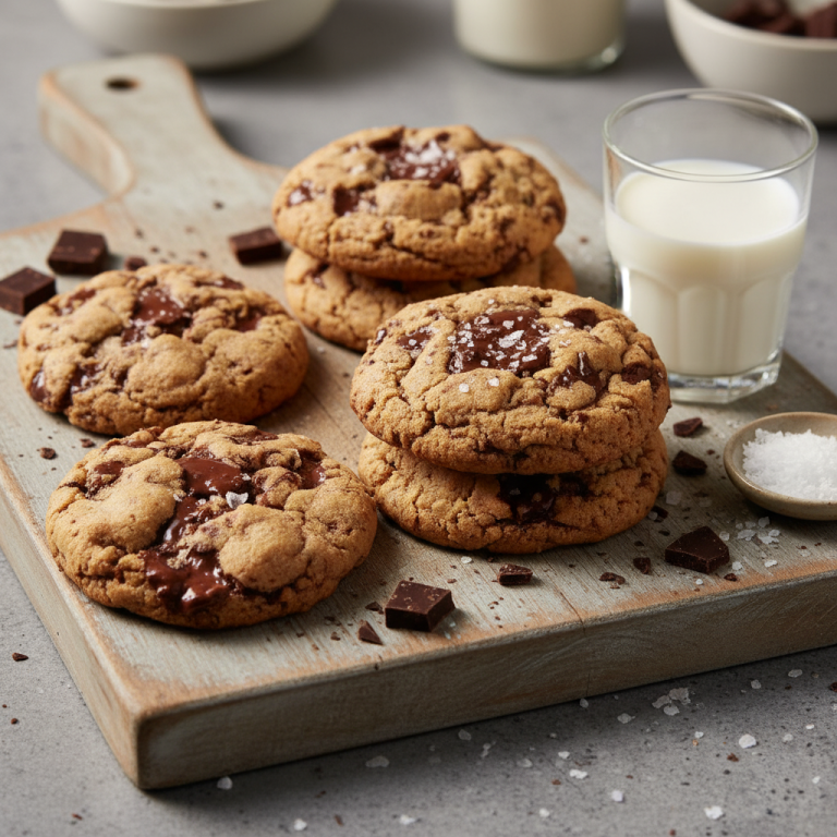 Brown Butter Cookie with milk