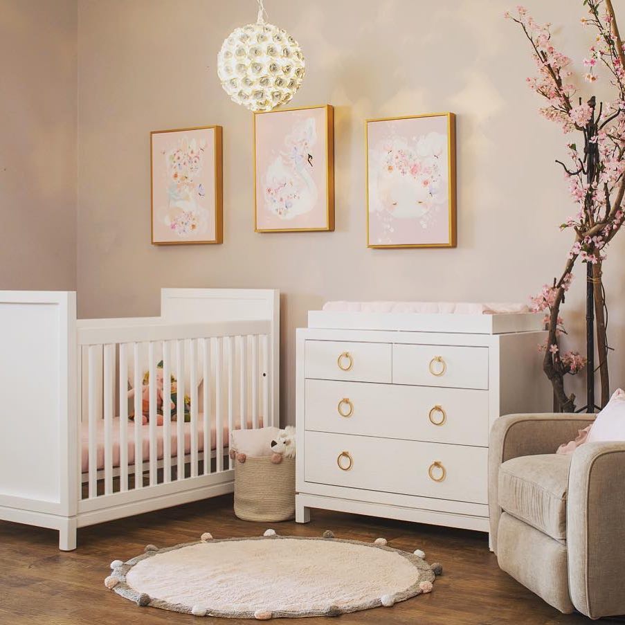 Cherry blossom nursery room ideas @newportcottages