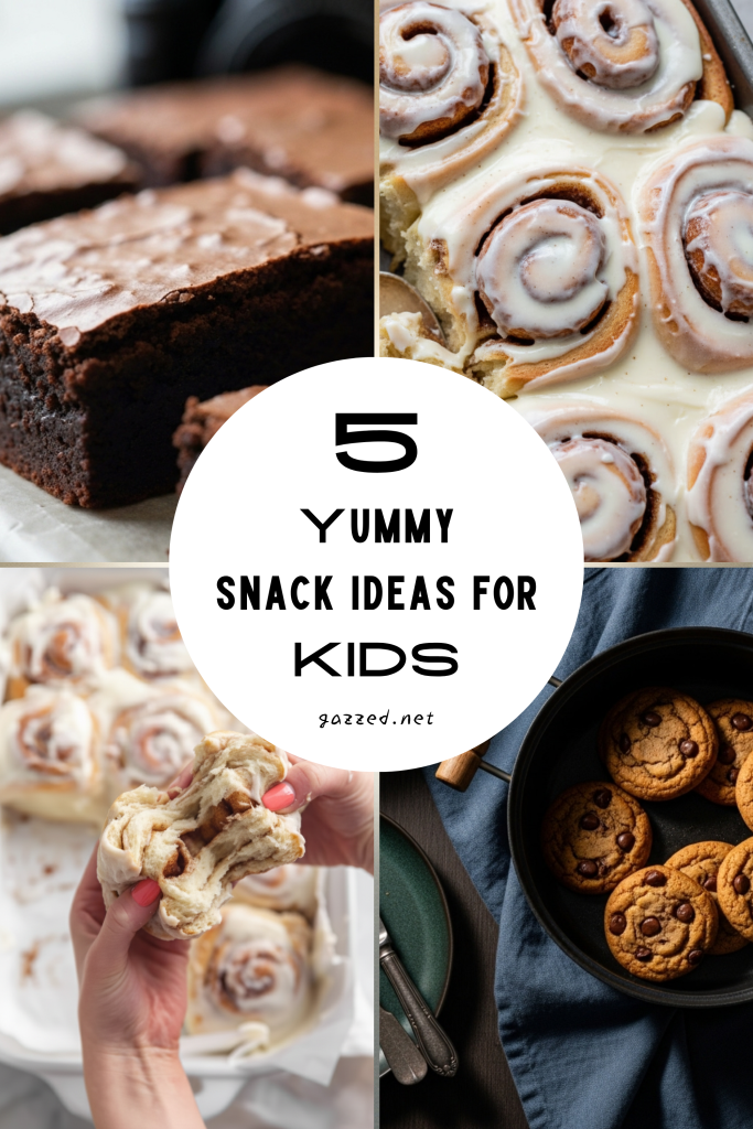 Cinnamon Bun, Brownie and Cookies