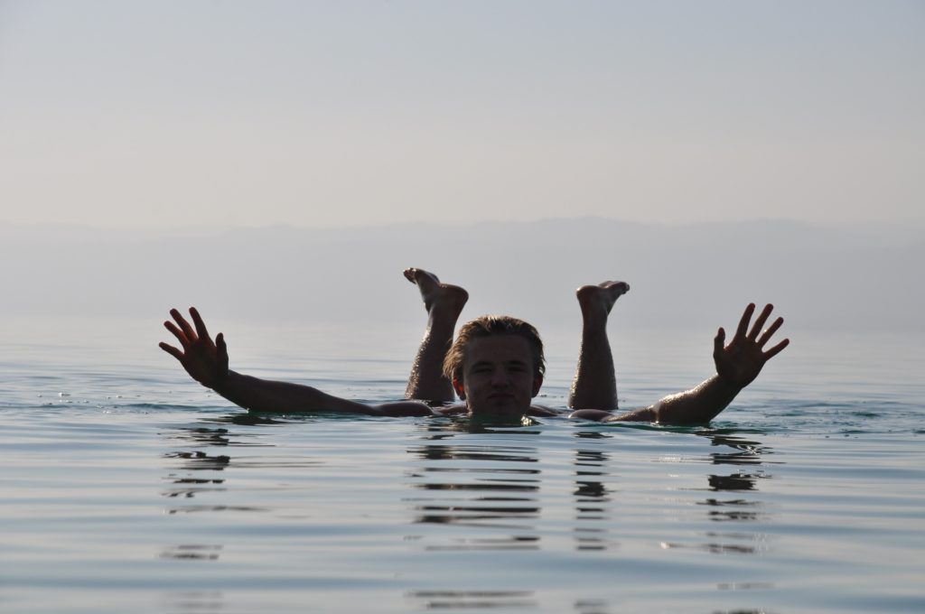 Dead Sea Israel and Jordan Floating