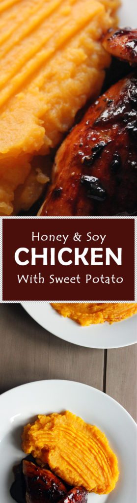 honey soy chicken sweet potato mash