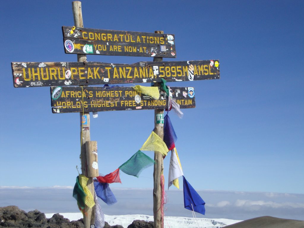 Mount Kilimanjaro hiking goal