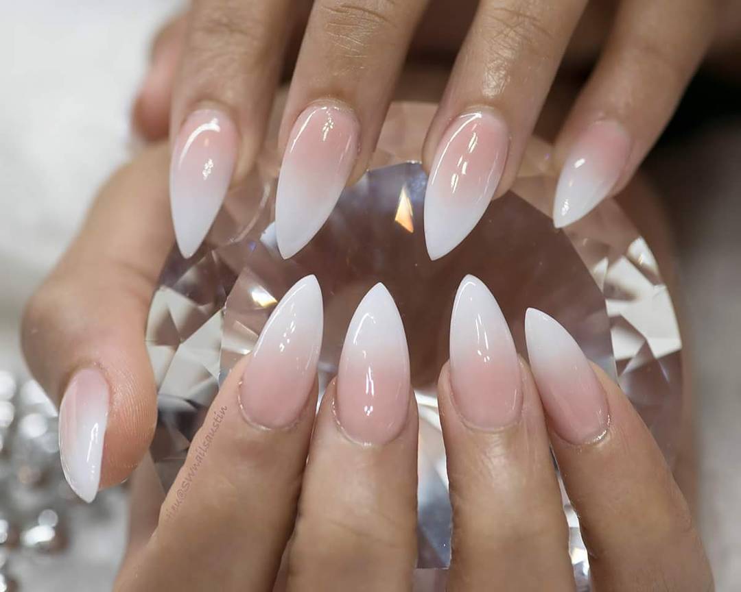 XL French Ombre | Extra Long Square French Nails-seedfund.vn