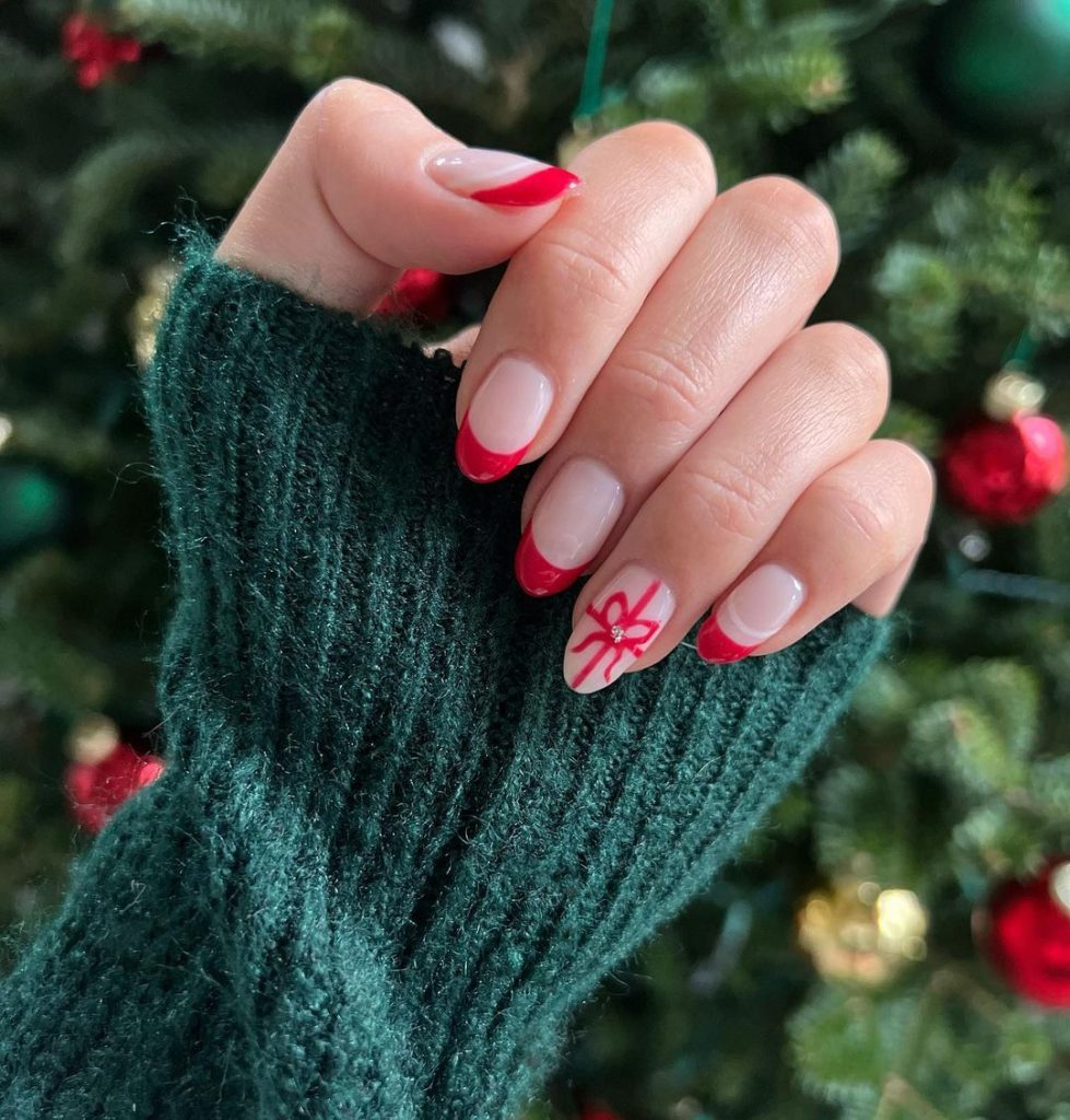 Red Christmas Nail Patterns