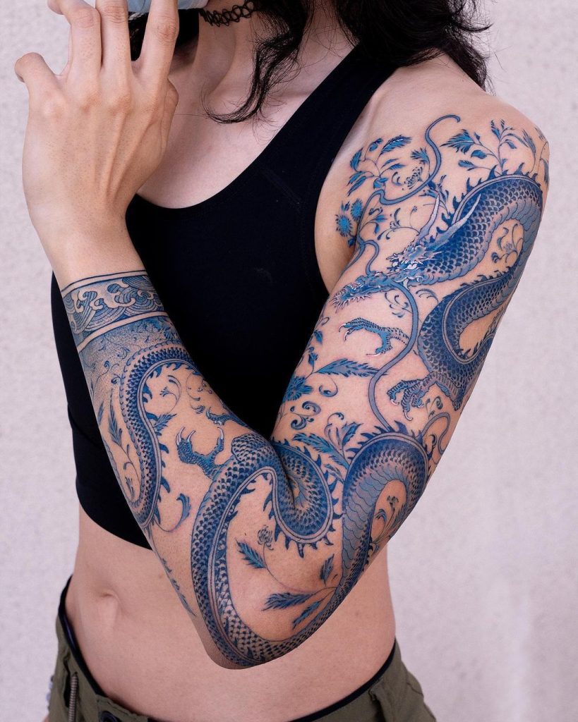 Ceramic Skin Tattoo Sleeve