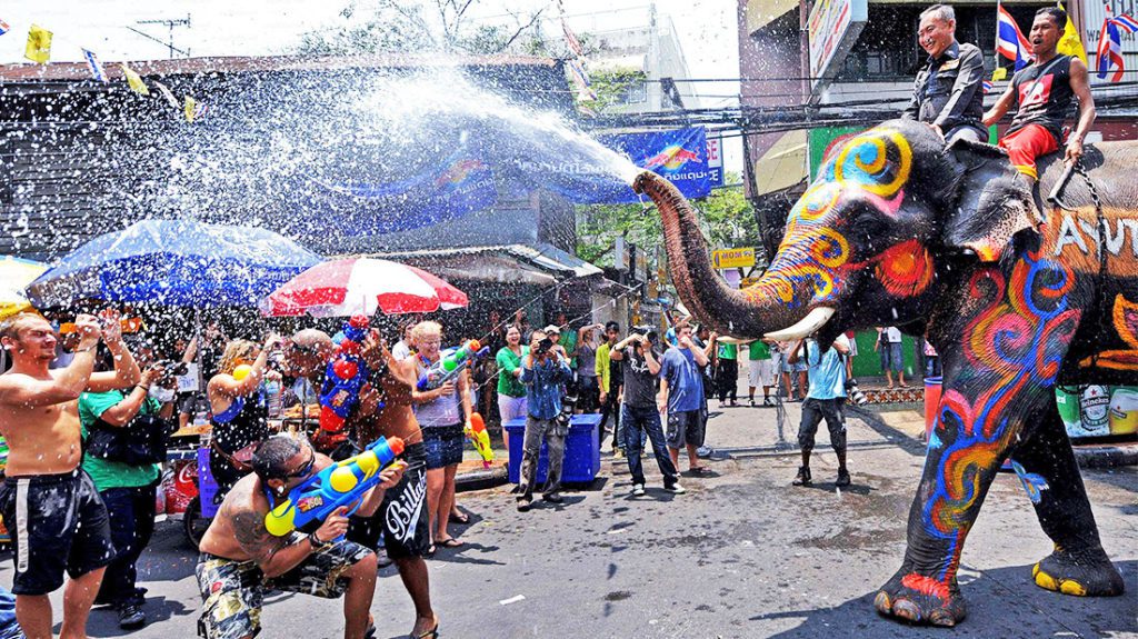 Songkran Water Gun festival Thailand