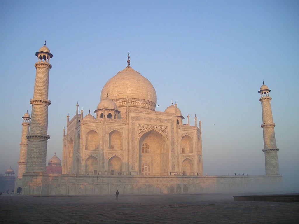 Taj Mahal at Sunrise in Delhi India