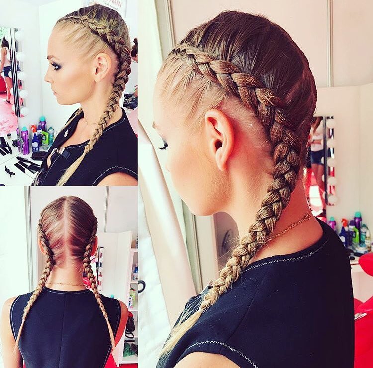 Mohawk long braids for summer