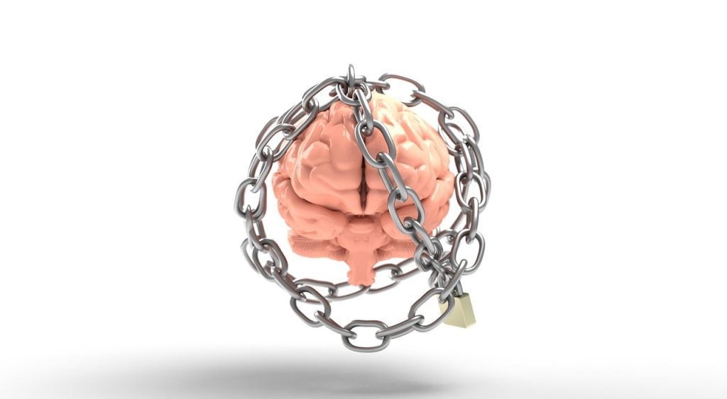Brain is in a cage