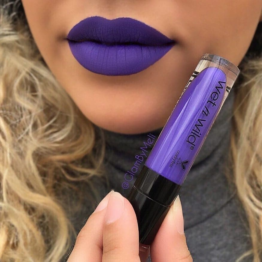 Matte lipstick purple colour